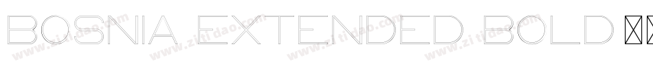 Bosnia Extended Bold字体转换